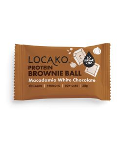 Protein Brownie Balls Macadamia White Choc