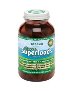 Organic Green Superfoods Vegan Capsules (600mg)